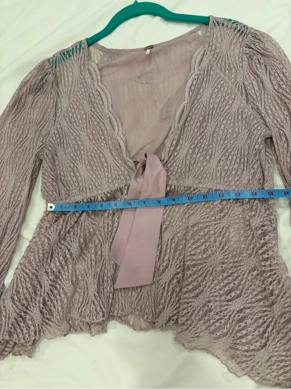 Free People lilac purple Lace Tie-Front Tunic M women’s
